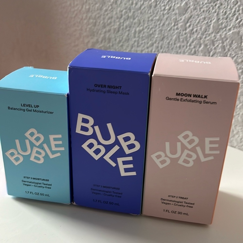 Bubble skincare BOXES